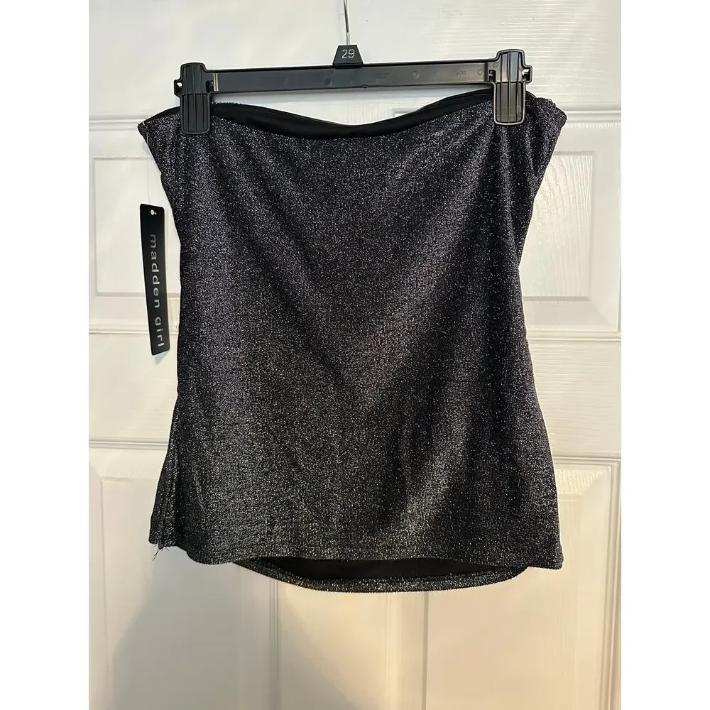 NWT Size L Madden Girl Sparkly Tube Top - Picture 2 of 4